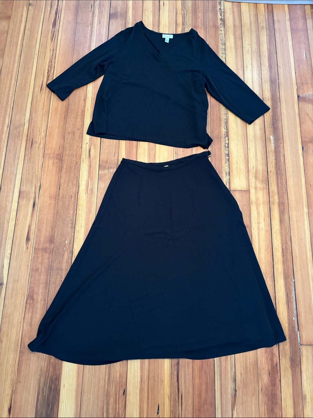 Talbots Black Skirt Set